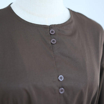 Button-Front Longline Top & Wide-Leg Trouser Set