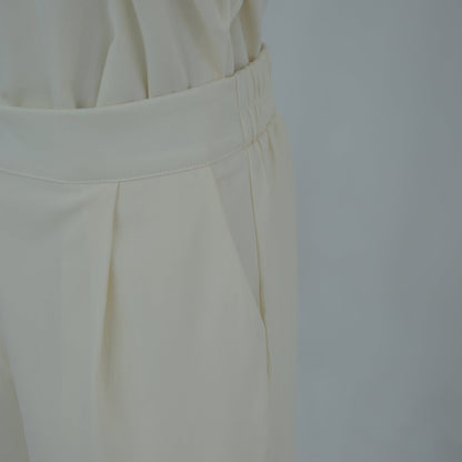 Button-Front Longline Top & Wide-Leg Trouser Set