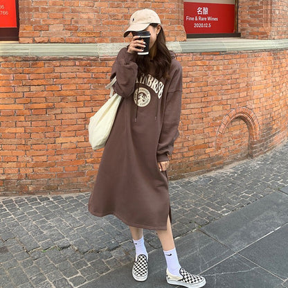 Loose Slim Long Hoodie Sweater