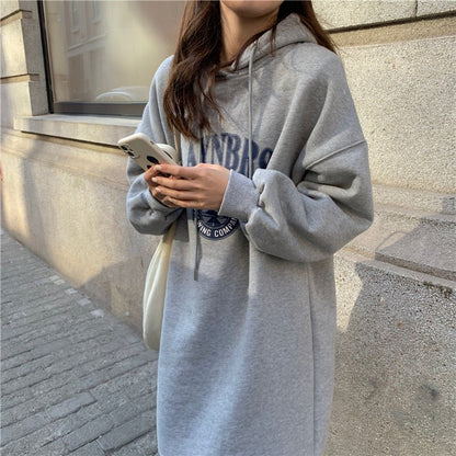 Loose Slim Long Hoodie Sweater