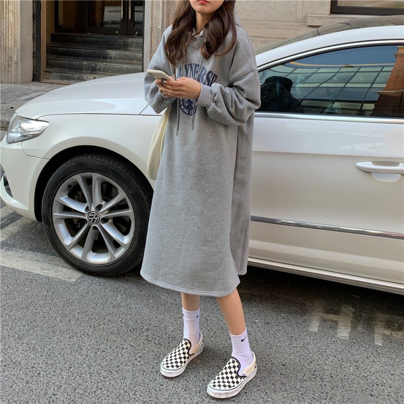 Loose Slim Long Hoodie Sweater