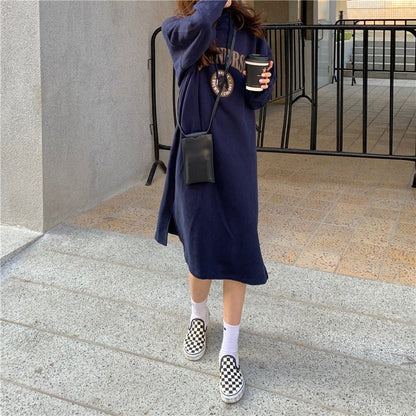 Loose Slim Long Hoodie Sweater