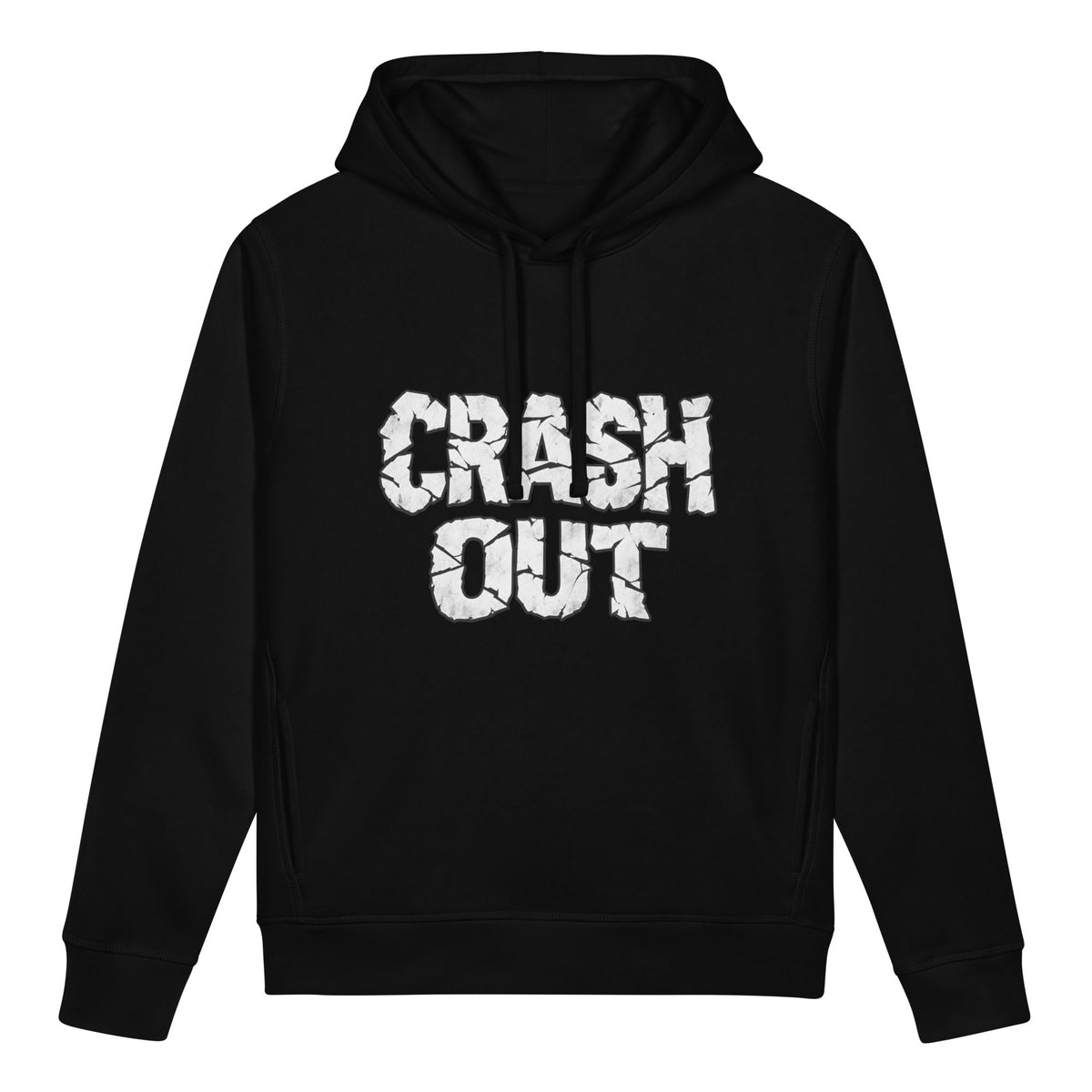 CRASH OUT Women's Organic Cotton Blend Side Pocket Hoodie Sweatshirt