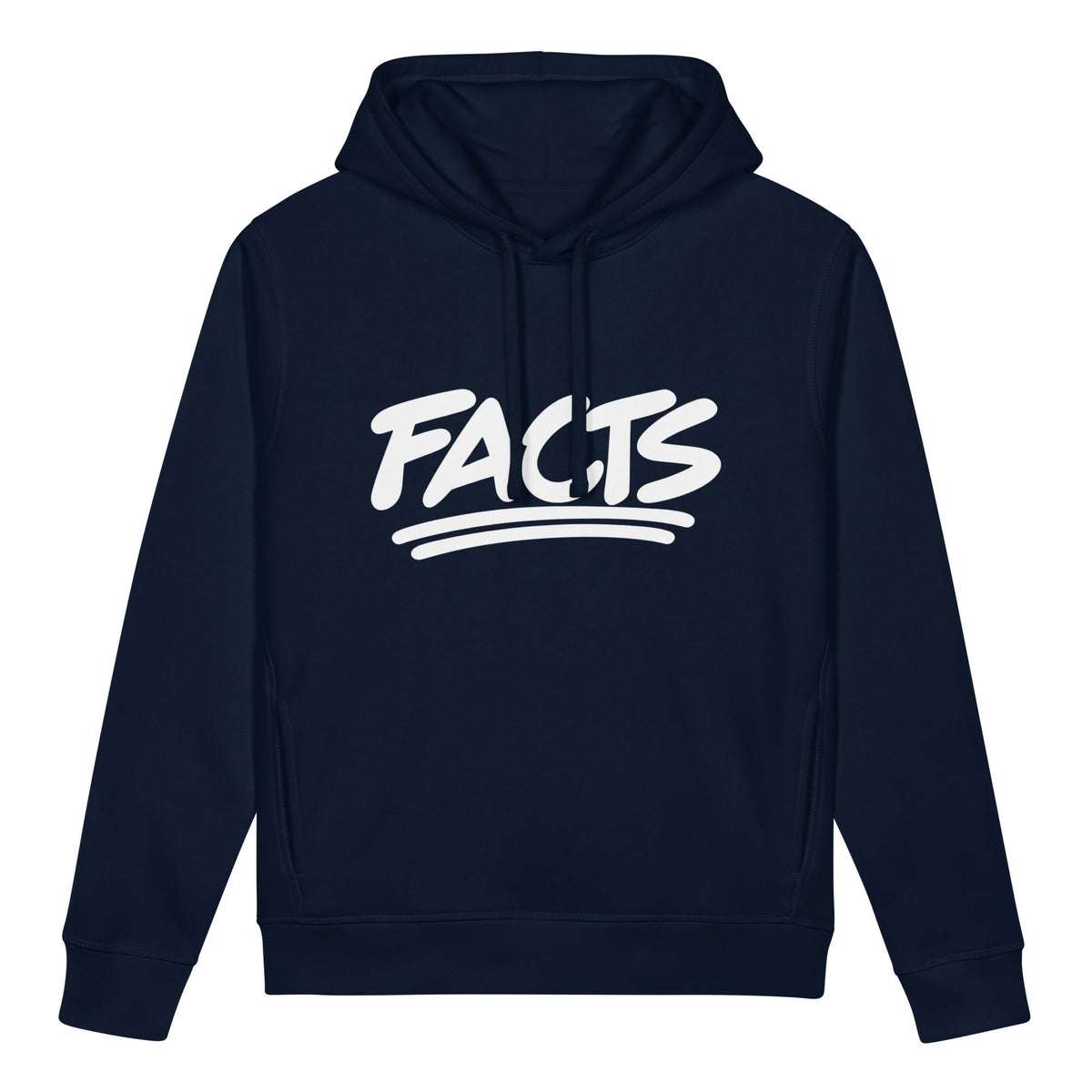 Facts Women's Organic Cotton Blend Side Pocket Hoodie Sweatshirt