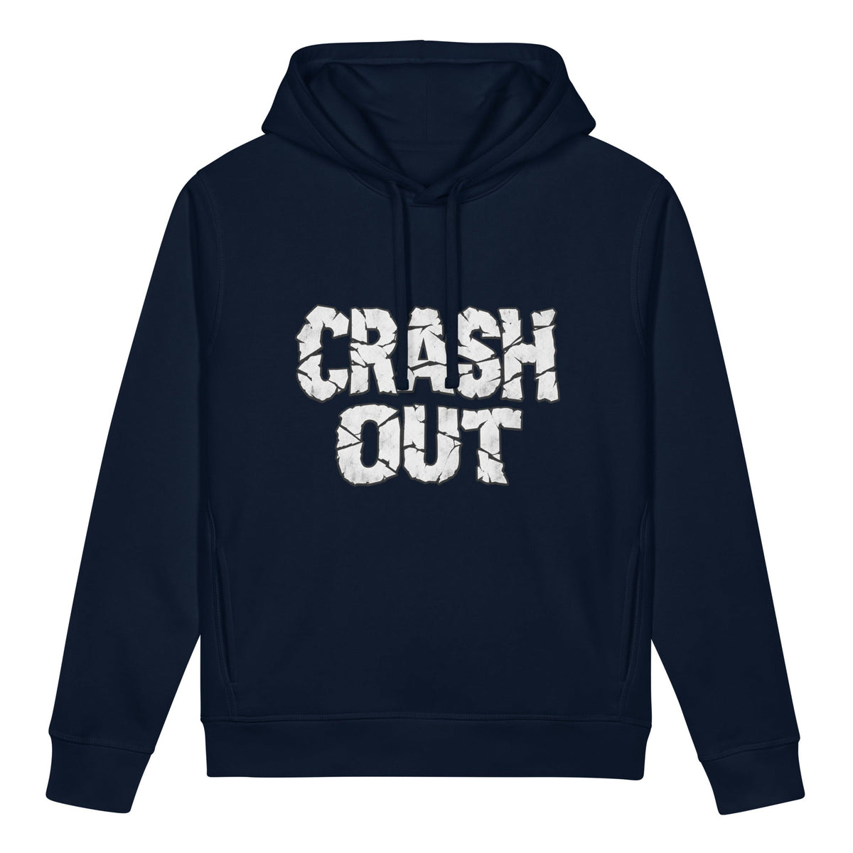 CRASH OUT Women's Organic Cotton Blend Side Pocket Hoodie Sweatshirt