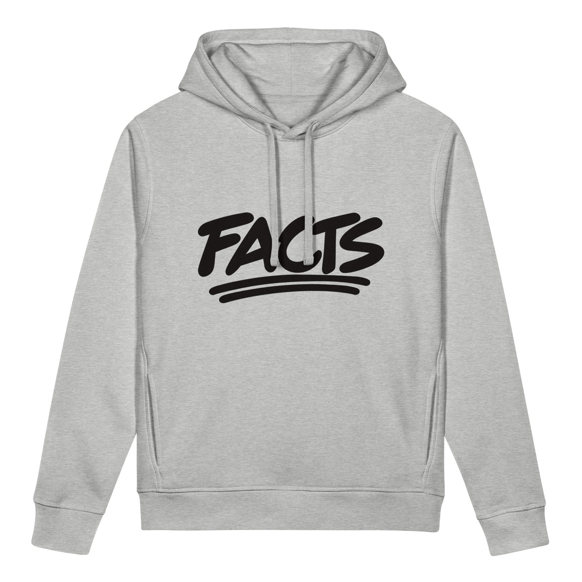 Facts Women's Organic Cotton Blend Side Pocket Hoodie Sweatshirt