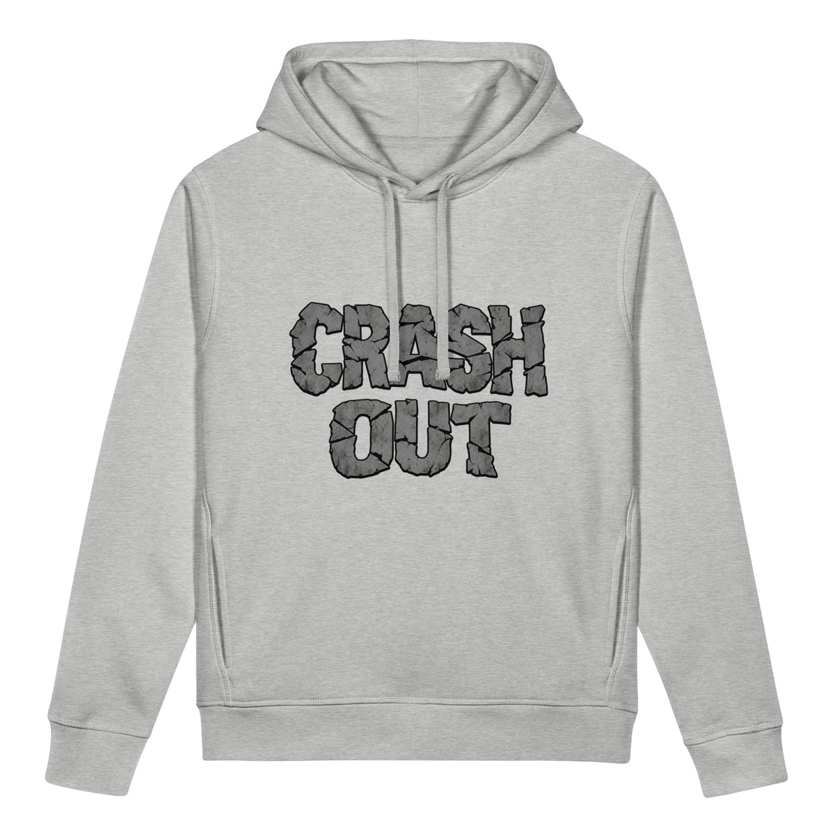 CRASH OUT Women's Organic Cotton Blend Side Pocket Hoodie Sweatshirt
