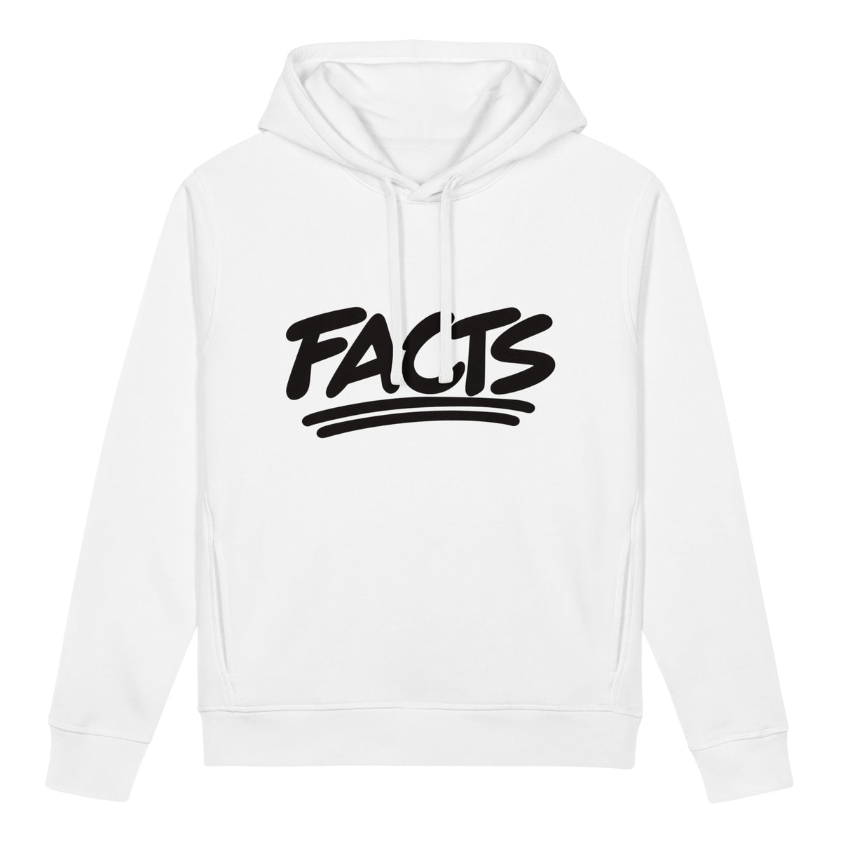 Facts Women's Organic Cotton Blend Side Pocket Hoodie Sweatshirt